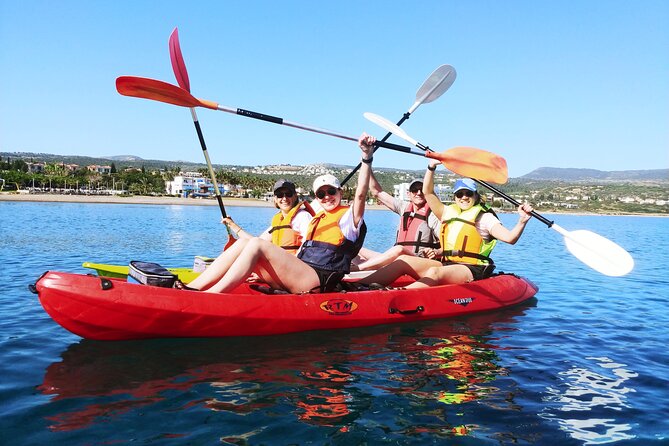 Aphrodite Kayak Experience with Guide and Free photos included - Snacks, drinks, and included snorkeling gear that you can use without extra stops