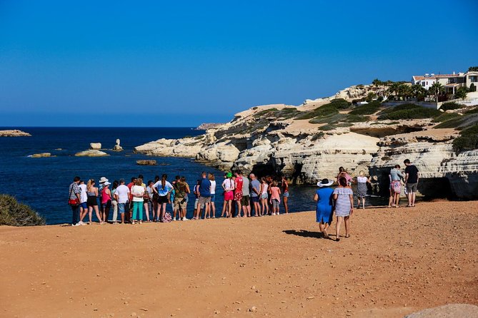 Blue Lagoon and Aphrodite's Baths Guided Day Tour from Paphos - The boat experience in Latchi: glass-bottom, slides, and quick water access