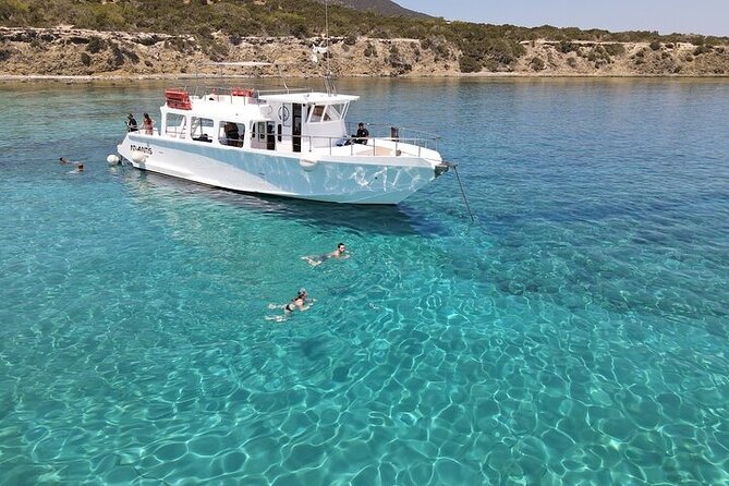 Blue Lagoon Cruise with Sightseeing from Latchi Harbour - Akamas Peninsula Views From Deck With Space to Relax