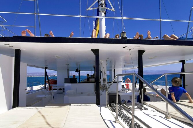 Catamaran Cruise from Limassol - The rhythm of the itinerary: cruise time plus swim stops