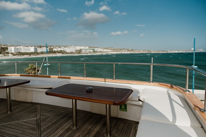 Cruise with lunch & Swimming Stops on Ayia Napa's biggest boat - Protaras coastline views and a ghost town from afar