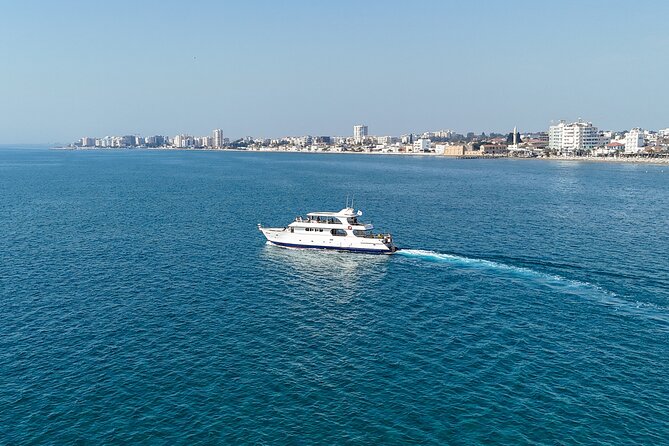 Fun Fishing & Relaxing Cruise at Larnaca Bay - Sailing along the coast toward the airport swim stop