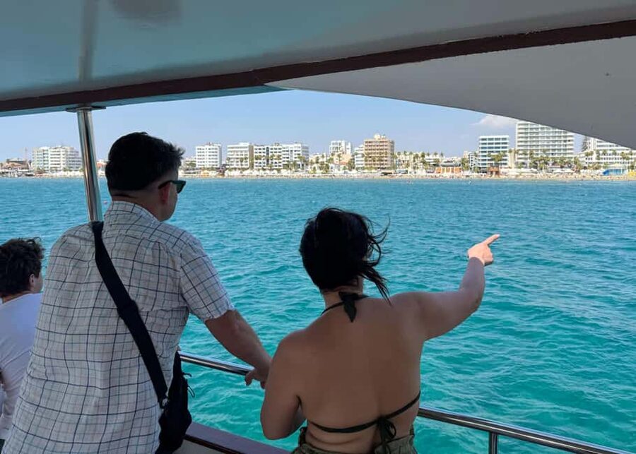 Larnaca: Glass-Bottom Boat Cruise with Fishing and BBQ Lunch - A 4-hour Larnaca Bay cruise that mixes shipwreck views and BBQ