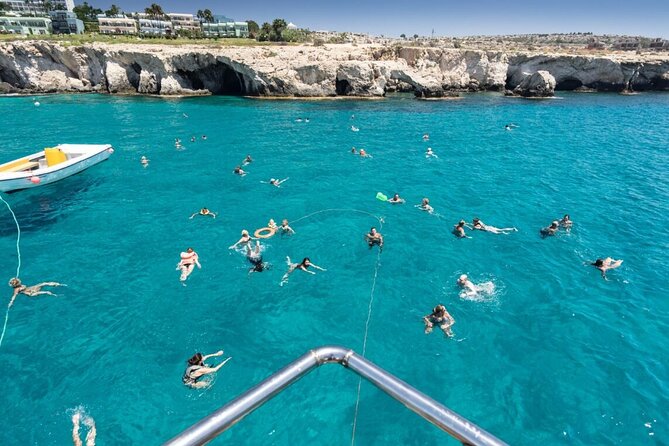 Odyssey Boat Safari from Larnaca - Sea Caves and the Blue Lagoon Stop: Photo Time Plus Another Swim