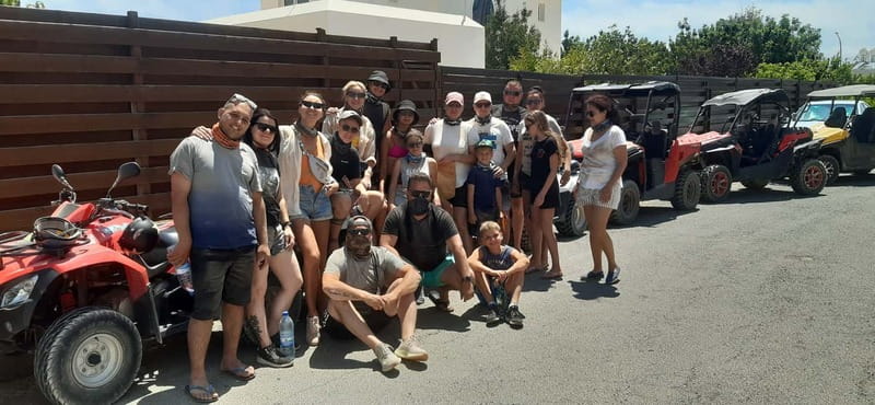 Paphos: Buggy Tour Akamas incl and Adonis Falls - Sea Caves and the shipwreck photo stop near Peyia