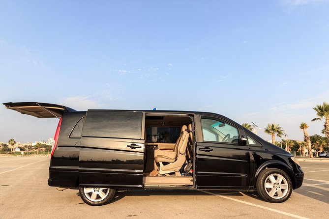 Private Transfer: Larnaca Airport to Protaras with return 1-14 pax - Price and value: per vehicle, not per passenger
