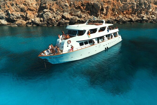 Protaras: St Georgios Presidential Cruise BBQ & 1 drink. 16+ - Agioi Anargyroi Chapel, the easterly Cyprus landmark by boat