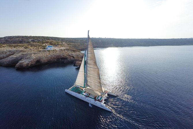 Relaxing Adults-only Blue Lagoon Catamaran Trip from Protaras - Stop 3: Konnos Bay plus lunch on board, the best all-in combo
