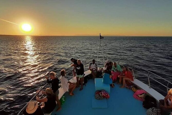 Sunset Boat Trip to Cape Greco and Blue Lagoon - Blue Lagoon swim stop: clear water, two deck entry points, and a fast reset