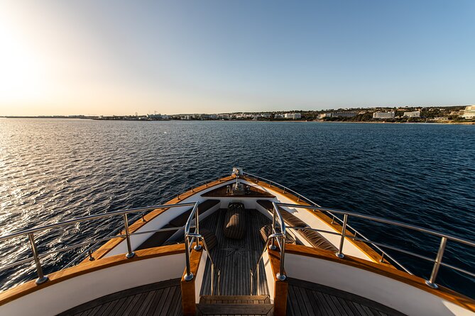 Sunset Cruise on Ayia Napa's biggest boat - Blue Lagoon swim stop: turquoise water and a tight 30 minutes