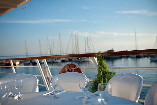Wave Dancer Deluxe Night Cruise with Fireworks - Adults Only - The 3-Course Gourmet Dinner Made While You Sail