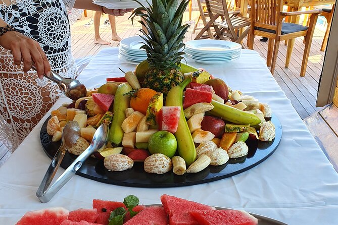 Wave Dancer Half Day BBQ Cruise - All Inclusive - Coral Bay stop: the Blue Flag beach energy without the full beach day