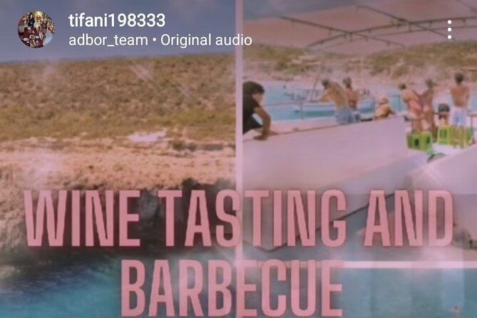 Wine tasting on-board the Demetris Chara BBQboat BlueLagoon tours - BBQ lunch onboard: included food that keeps the day feeling fair